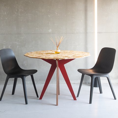 【new】Dining table "dozen" 900mm×900mm ダイニングテーブル リビング OSB 新生活