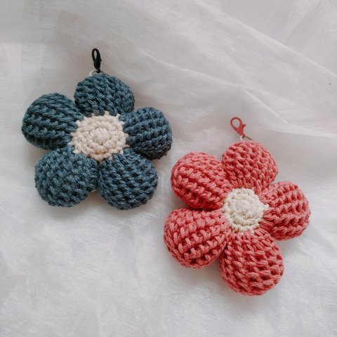 big flower strap  red