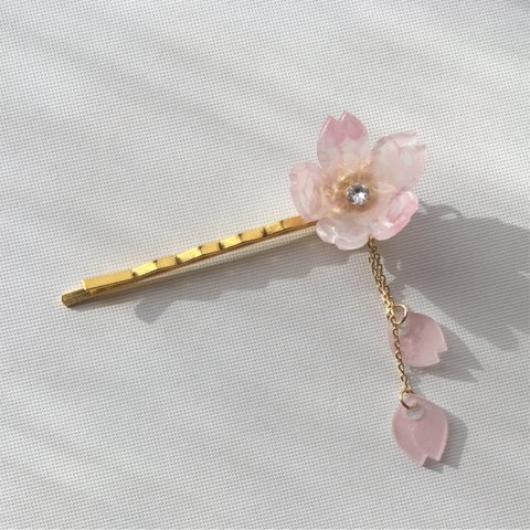 かんざし風＊桜のヘアピン