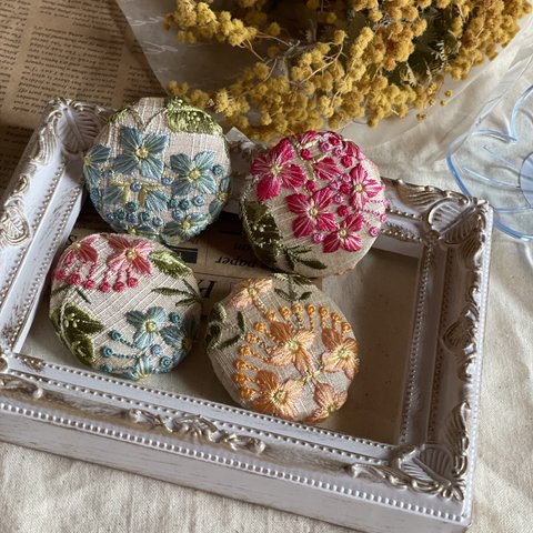 🎀刺繍リボンヘアゴム🎀