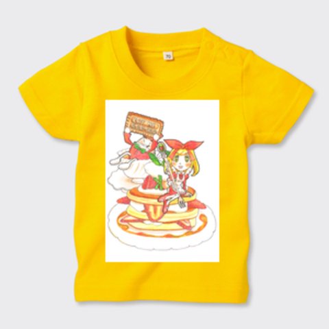 【受注生産】アリスとハンプティのEAT ME♡キッズTシャツ（サイズ70〜90）