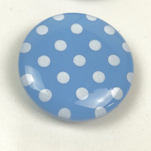 輸入ボタン　ドットボタン2個セット　22mm　ブルー