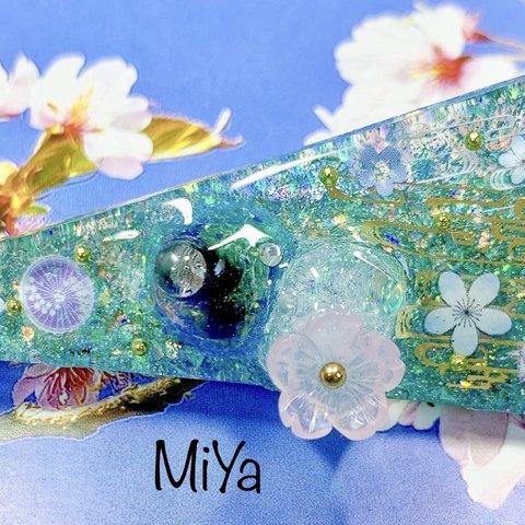 和風 桜 さくら 金魚 猫ちゃん ヘアクリップ