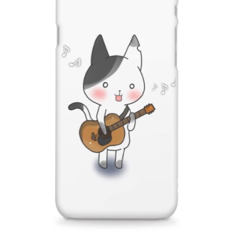 ギターを弾くねこ iPhone ハンドメイド