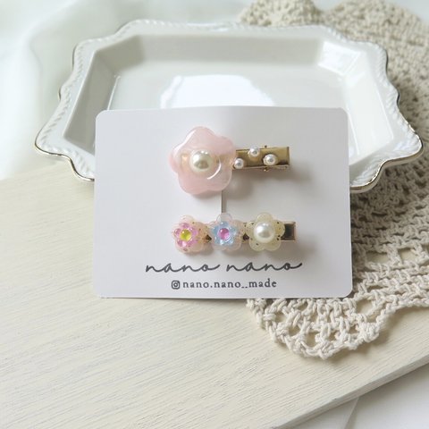 （sale）800yen→600yenꕤmini flowerꕤclip set