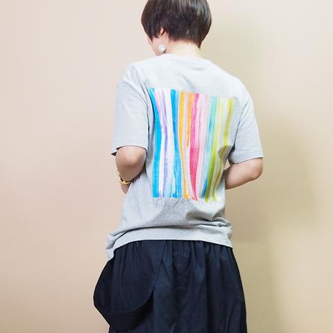 【新作】AZ-U×アユミツカゴシ コラボTシャツ typeB グレー