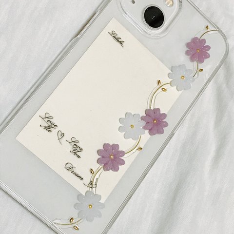 お花のスマホケース　iPhoneケース