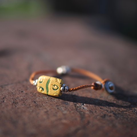 -Old venice beads- code bracelet
