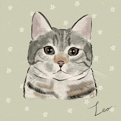 Cat Portrait Illustration