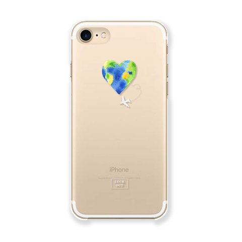 Heart Earth＊　iPhone12/iPhoneXS/iPhoneXR/iPhoneXSMax/iPhone8/iPhoneSE/クリアケース