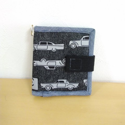 キッズ二つ折り財布（クラシックカー　黒）KW2CCBK