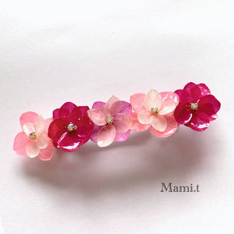 《Mami.t》本物の紫陽花のバレッタ