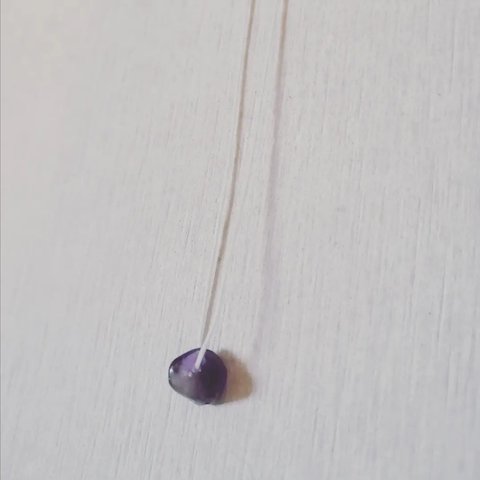 stone necklace　アメジスト