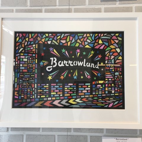 #101 "Barrowland” A3サイズ（縦297mm×横420mm）切り絵・貼り絵