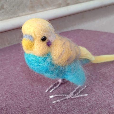 羊毛フェルト セキセイインコ