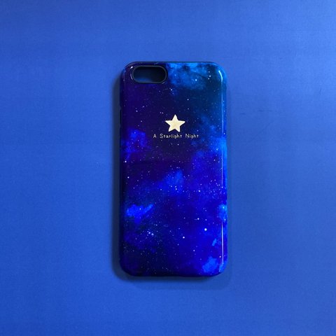 iPhone6/6s対応、ICカード収納スマホケース(耐衝撃)「A starlight night」＜現品限りの限定販売＞