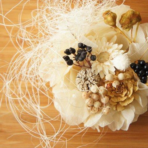 head dress wreath * Blanc de Roi