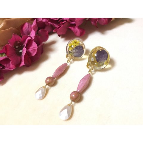 vintage line(circle)earring