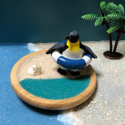 ミニビーチ・ペンギン浮き輪(9cm)