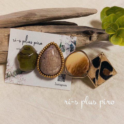 ビーズ 刺繍  ⟡.·  hair accessory  ヘアクリップ   ◆ 大人気ハラコアニマル柄チャーム × importパーツ