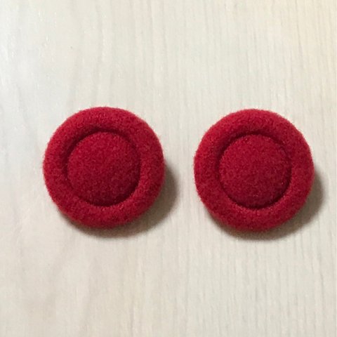 RED ROUND DESIGN CABOCHON PARTS