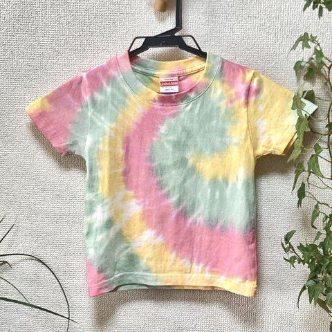 キッズTシャツ　タイダイうずまき柄（100㎝）