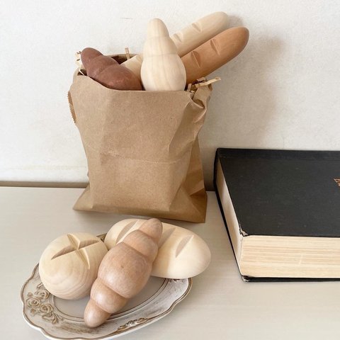 木製おままごと　ままごと　パンセット　おままごとパン