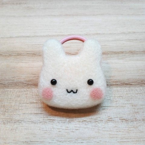 うさぎのキッズ用ヘアゴム 　厚さ約0.7cm