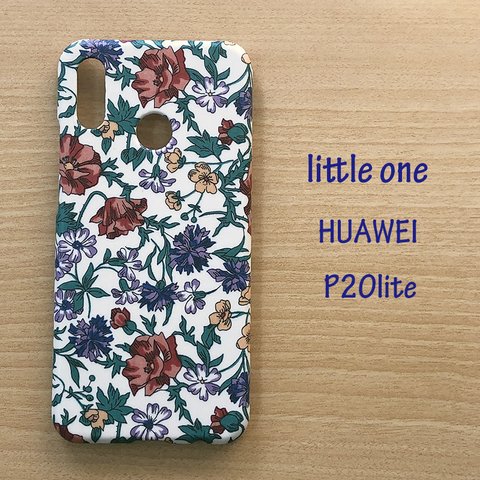 【リバティ生地】バレリーヌ赤 HUAWEI P20 lite