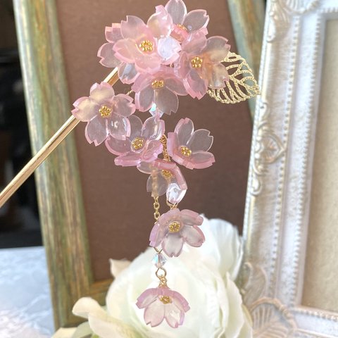 春恋う桜の花簪