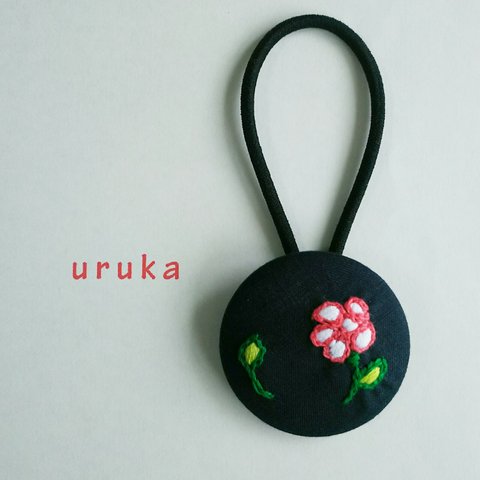 送料無料♪刺繍ヘアゴム☆こばな＊