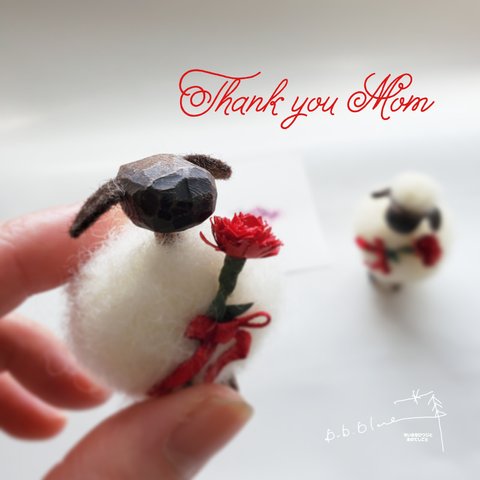 ●母の日まめ子●Thank you Mom♡HappyMother’s day まめ子ﾖﾘ愛をこめて〜fromひつじみかん牧場