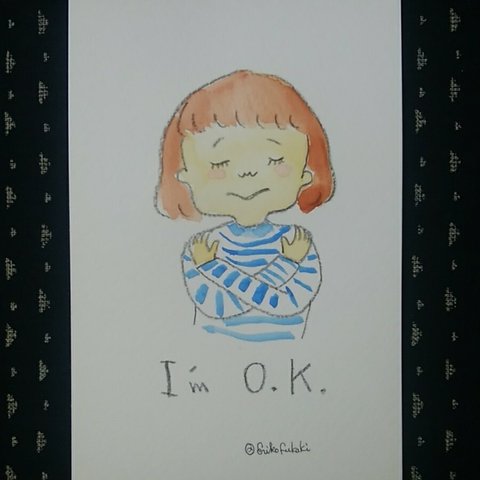 【 原画絵はがき_132 】I'm O.K. 
