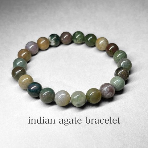 indian agate bracelet / インディアンアゲートブレスレット 8mm