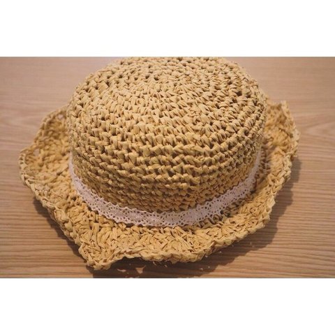 ◾︎受注製作◾︎ 花びら模様の麦わら帽子