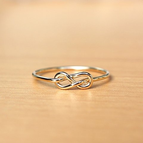 ＊14kgf＊インフィニティ結び＊リング【金】  Infinity knot gold ring