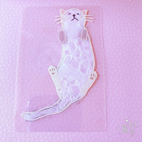 切り絵  ねこ╰(*´︶`*)╯♡