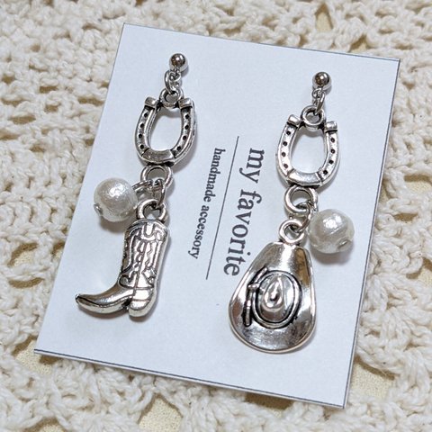 cottonpearl × cowboy✩ピアス