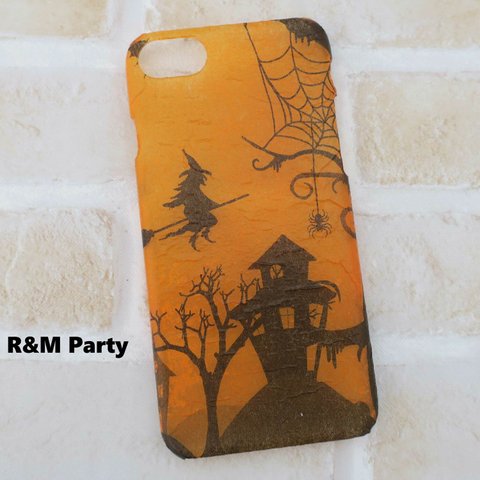 ハロウィン魔女柄 スマホケースiPhoneSE/iPhone12/iPhoneXR/iPhone11/iPhone13/iPhone12mini/iPhone13mini