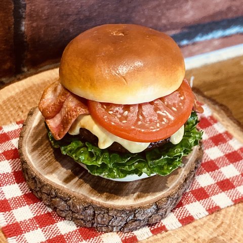 《再販》4分の1サイズ?ベーコンチーズバーガー❤︎