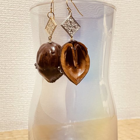 クルミ　ピアス