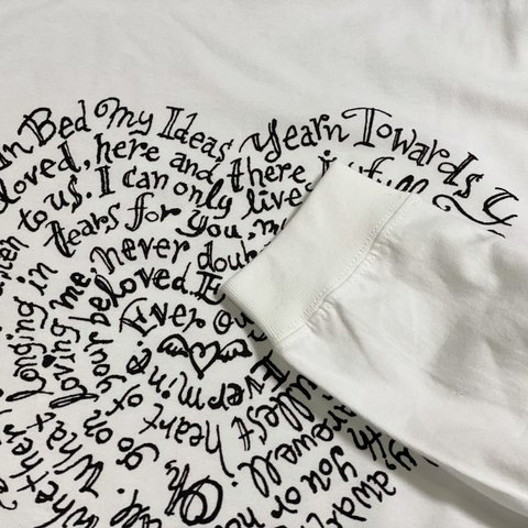 ゆったりリブ袖ロングTシャツ　-Love Letter from Beethoven-