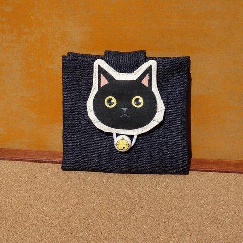 手描き猫　ボックスティッシュ　持ち歩きケース