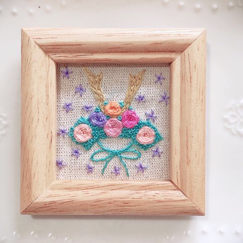 こいのぼり🎏花かぶと　刺繍フレーム　端午の節句　インテリア雑貨 壁飾りハンドメイド