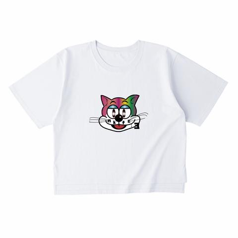 nkfE:3/オーバーサイズ/ビッグシルエット/Tシャツ/キャット/レディース