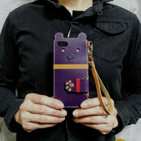 ＊カバー型＊leather kumaho case 3＊