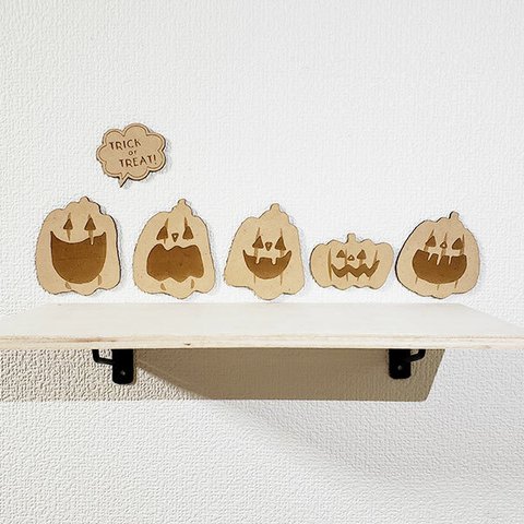 【送料無料】 ハロウィン 飾り 可愛い かぼちゃ ジャックオランタンミニ5個セット ハロウィン飾り 木製バナー ハロウィンパーティー ジャックオランタン おばけかぼちゃ ゴースト