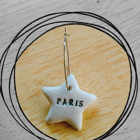 星のピアス paris シングル