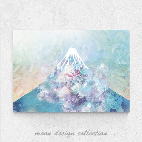 〈淡い富士山〉アートイラスト