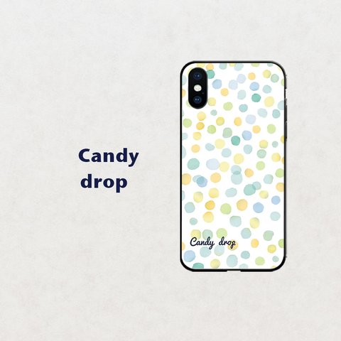 【キャンディードロップ 】柑橘系　梅雨　スマホケース　iphone android ほぼ全機種対応